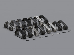Collection of caterpillars Modelo 3D