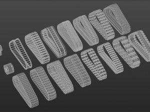 Collection of caterpillars Modelo 3D