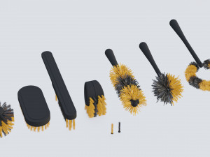 Cleaning brushes 3D Model