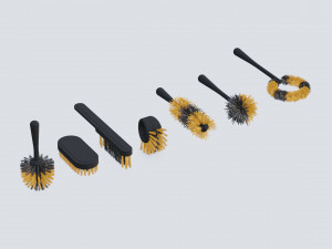 Cleaning brushes 3D Model