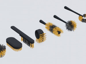 Cleaning brushes 3D Model