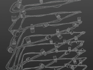 Christmas wires Model 3D