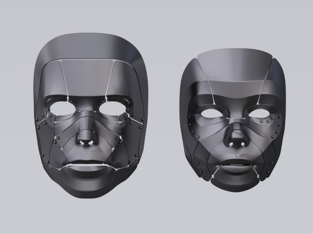 Masks 3D Модель .c4d .max .obj .3ds .fbx .stl .blend 