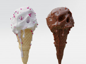 Ice skull 3D-Modell