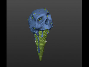 Ice skull 3D-Modell