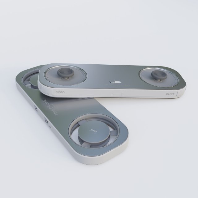 MICRO DRONE 3D Модель .c4d .max .obj .3ds .fbx .stl .blend 