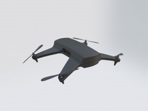 Black Drone Model 3D