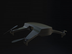 Black Drone Model 3D