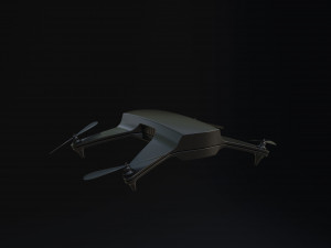 Black Drone Model 3D