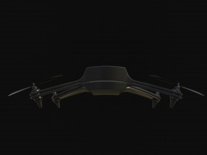 Black Drone Model 3D