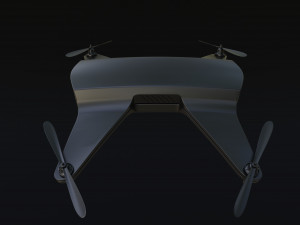 Black Drone Model 3D