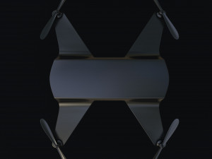 Black Drone Model 3D