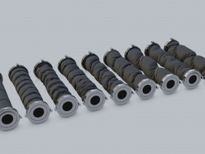 Elements for hoses 3D Модель