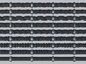 Elements for hoses 3D Модель