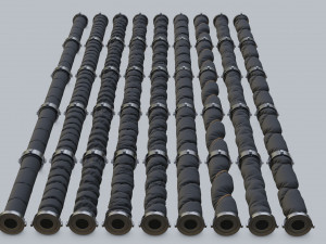 Elements for hoses 3D Модель