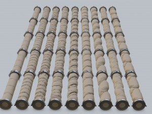 Elements for hoses 3D Модель