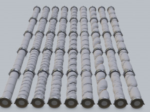 Elements for hoses 3D Модель