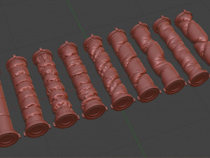 Elements for hoses 3D Модель