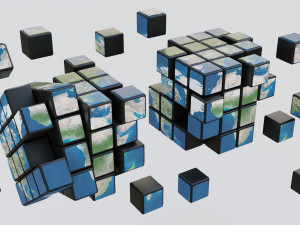 Rubiks cube 3D मॉडल
