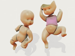 Broken Dolls 3D Model