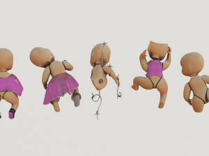 Broken Dolls 3D Model