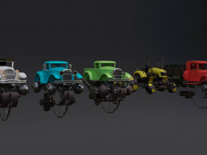 Flying cars 3D मॉडल