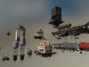 Retro cyber punk 3D मॉडल