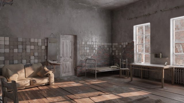 OLD ROOM Modelo 3D .c4d .max .obj .3ds .fbx .stl .blend 