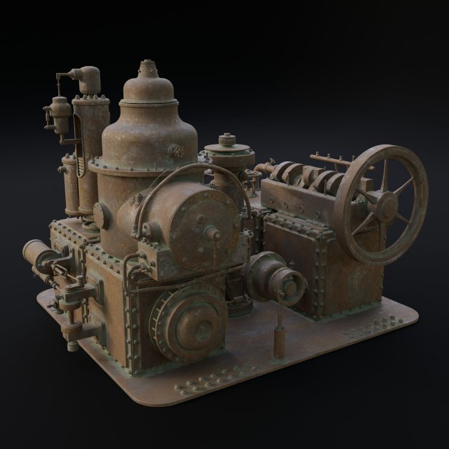 OLD AGGREGATE Model 3D .c4d .max .obj .3ds .fbx .stl .blend 