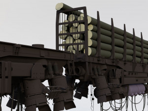 Levitating trains Model 3D