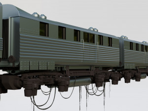 Levitating trains Model 3D