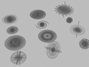Stars and galaxies Animation 3D Модель