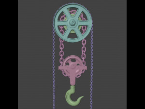 HOOK AND CHAINS 3D मॉडल