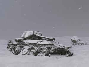 TANKS IN WINTER Modelo 3D