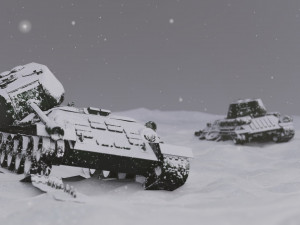 TANKS IN WINTER Modelo 3D