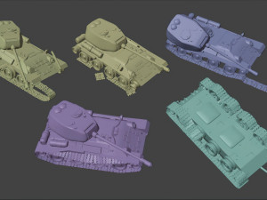 TANKS IN WINTER Modelo 3D