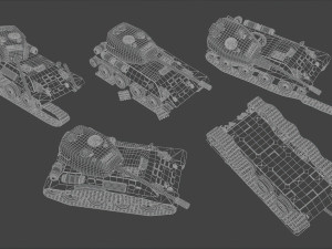 TANKS IN WINTER Modelo 3D