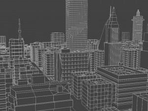 Hologram of the city 3D मॉडल