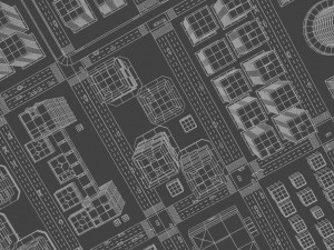Hologram of the city 3D मॉडल