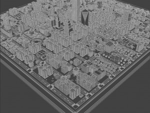 Hologram of the city 3D मॉडल