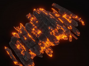 Coals animation 3D Model