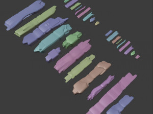 Coals animation 3D Model