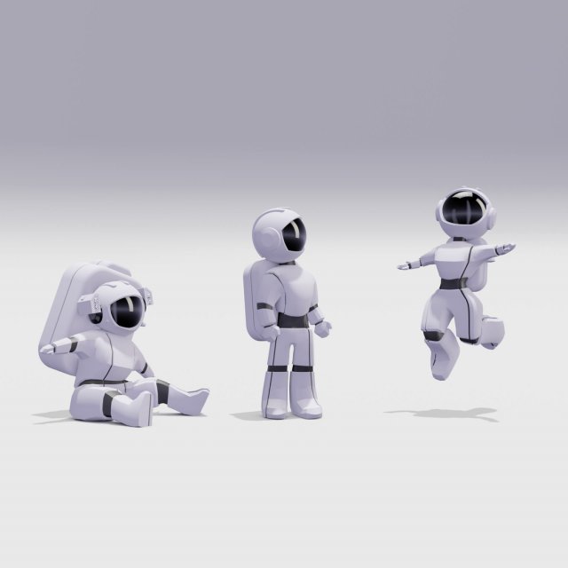 Astronauts Modello 3D .c4d .max .obj .3ds .fbx .stl .blend 
