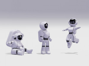 Astronauts 3D Model