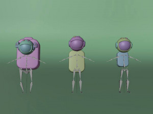 Astronauts Modello 3D