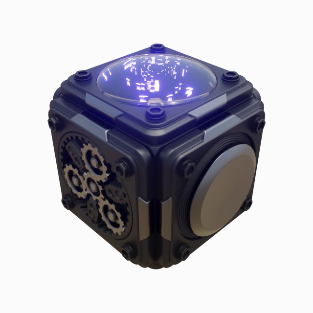 TECHNO BOX ANIMATION 3D Model .c4d .max .obj .3ds .fbx .stl .blend 