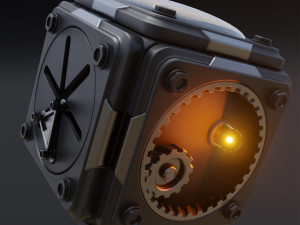 TECHNO BOX ANIMATION 3D Model