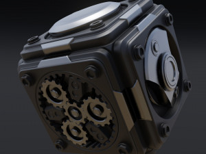 TECHNO BOX ANIMATION 3D Model