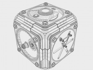 TECHNO BOX ANIMATION 3D Model