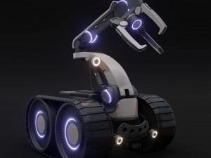 Manipulator on the tracks 3D-Modell